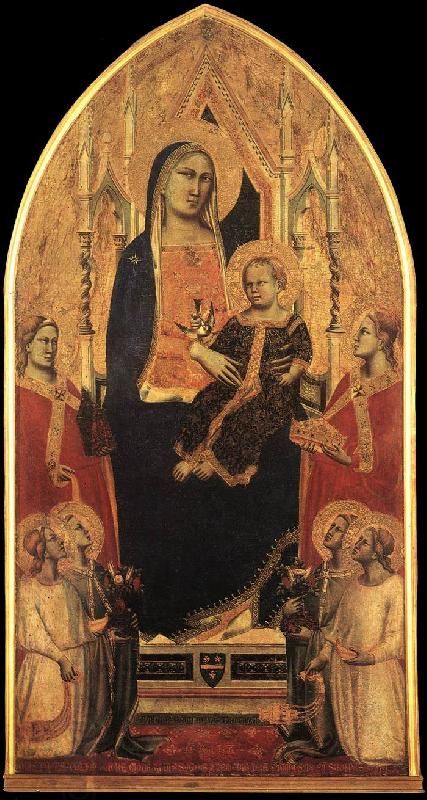 GADDI, Taddeo Madonna and Child Enthroned with Angels and Saints sd China oil painting art